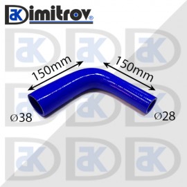 Маркуч коляно Ø 28 х 38 - 150 х 150 мм